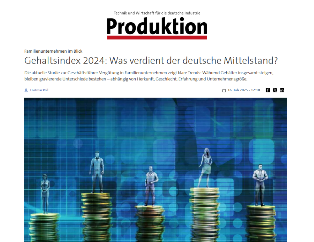Gehaltsindex 2024: Was verdient der deutsche Mittelstand?
